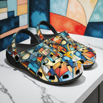 Classic Clogs Watercolor Cubism Abstraction