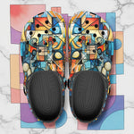 Classic Clogs Watercolor Cubism Abstraction