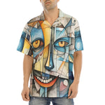 Hawaiian Shirt Cubism Face Art Abstraction