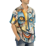 Hawaiian Shirt Cubism Face Art Abstraction