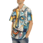 Hawaiian Shirt Cubism Face Art Abstraction
