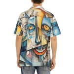 Hawaiian Shirt Cubism Face Art Abstraction