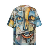 Hawaiian Shirt Cubism Face Art Abstraction