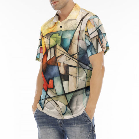 Men's Polo Shirt Modern Art Abstraction