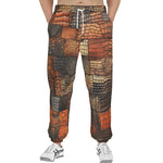 Men's Sweatpants Alligator Patchwork Art Print