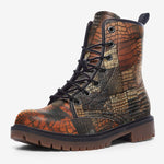 Leather Boots Alligator Patchwork Art Print