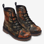 Leather Boots Alligator Patchwork Art Print