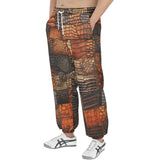 Men's Sweatpants Alligator Patchwork Art Print