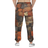 Men's Sweatpants Alligator Patchwork Art Print