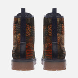 Leather Boots Alligator Patchwork Art Print