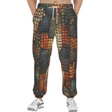 Men's Sweatpants Reptile Scales Patchwork Print