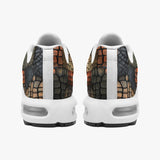 Air Cushion Sneakers Reptile Scales Patchwork Print