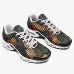 Air Cushion Sneakers Reptile Scales Patchwork Print