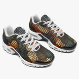 Air Cushion Sneakers Reptile Scales Patchwork Print