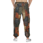 Men's Sweatpants Reptile Scales Patchwork Print