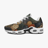 Air Cushion Sneakers Reptile Scales Patchwork Print