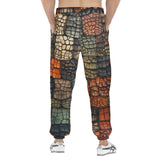 Men's Sweatpants Crocodile Patchwork Print
