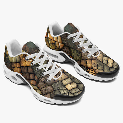 Air Cushion Sneakers Alligator Texture Print