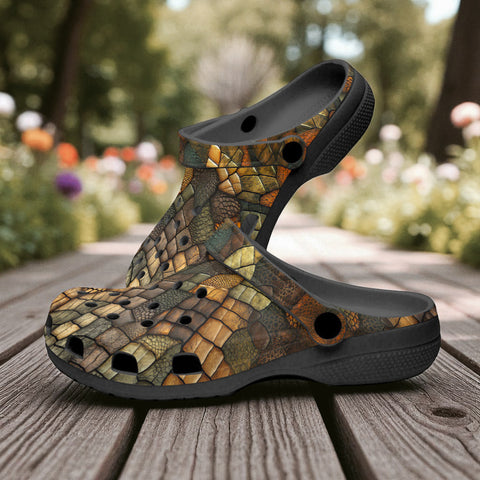 Classic Clogs Alligator Texture Print