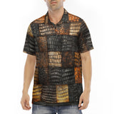 Men's Polo Shirt Alligator Patchwork Print