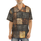 Hawaiian Shirt Alligator Patchwork Print