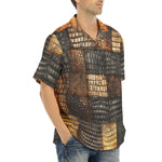 Hawaiian Shirt Alligator Patchwork Print