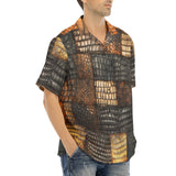 Hawaiian Shirt Alligator Patchwork Print