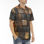 Men's Polo Shirt Alligator Patchwork Print