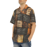 Hawaiian Shirt Alligator Patchwork Print