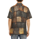 Hawaiian Shirt Alligator Patchwork Print