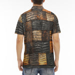 Men's Polo Shirt Alligator Patchwork Print