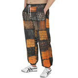 Men's Sweatpants Alligator Patchwork Texture Print