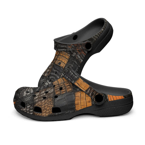 Classic Clogs Alligator Patchwork Texture Print