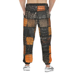 Men's Sweatpants Alligator Patchwork Texture Print