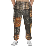 Men's Sweatpants Crocodile Patchwork Pattern Print