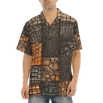 Hawaiian Shirt Crocodile Patchwork Pattern Print