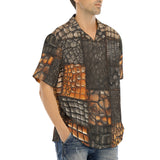 Hawaiian Shirt Crocodile Patchwork Pattern Print