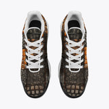 Air Cushion Sneakers Crocodile Patchwork Pattern Print