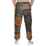 Men's Sweatpants Crocodile Patchwork Pattern Print