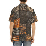Hawaiian Shirt Crocodile Patchwork Pattern Print