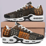 Air Cushion Sneakers Crocodile Patchwork Pattern Print