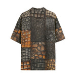 Hawaiian Shirt Crocodile Patchwork Pattern Print