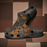 Classic Clogs Crocodile Patchwork Pattern Print