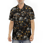 Men's Polo Shirt Skulls with Amber Eyes