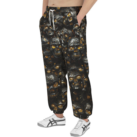 Men's Sweatpants Skulls with Amber Eyes