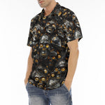 Men's Polo Shirt Skulls with Amber Eyes