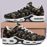 Air Cushion Sneakers Skulls with Amber Eyes