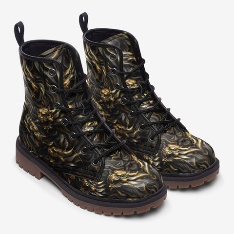 Leather Boots Ancient Golden Beasts