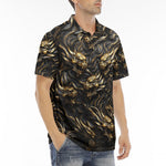Men's Polo Shirt Ancient Golden Beasts