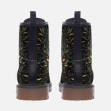 Leather Boots Monster Cat with Glowing Eyes